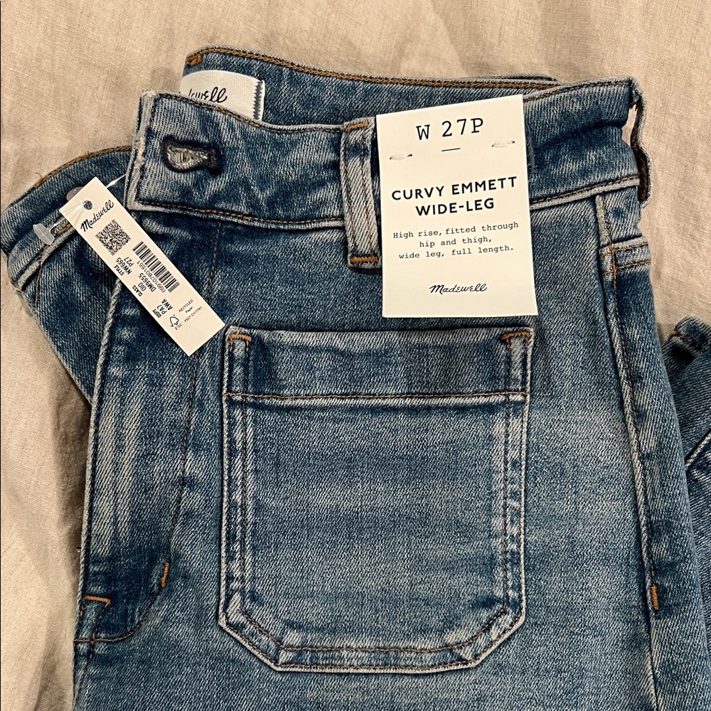 Madewell Curvy Emmett Wide-Leg Jeans